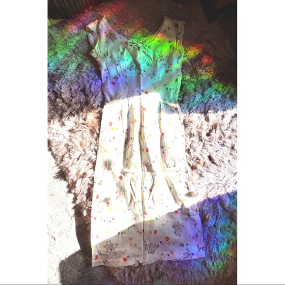 Vintage Beaded Linen Dress with Pockets! - Picture 5 of 7